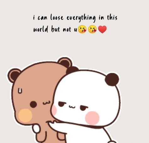 Cute Cartoons Love Couple, Dudu Bubu Love, Peachu Gomu, Cute Couple Comics, Funny Baby Quotes, Cute Bear Drawings, Sweet Love Quotes, Cute Panda Wallpaper, Cute Cartoon Images