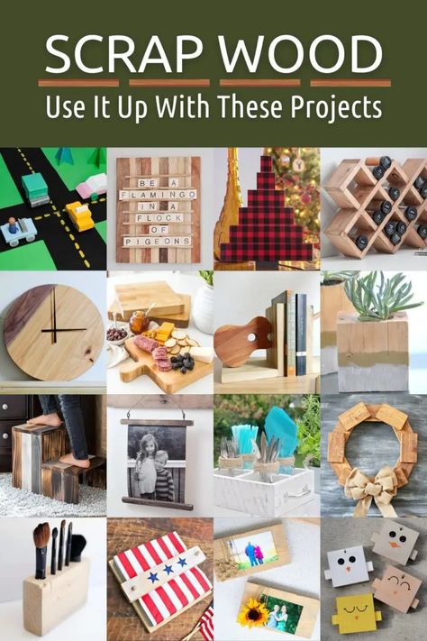 Woodworking Scrap Projects That Will Inspire You - DIY Candy Small Wood Pieces Diy, Tiny Scrap Wood Projects, Scrap Wood Blocks Projects Diy, Wood Square Crafts Diy Projects, 1x6 Wood Projects, Diy Easy Wood Projects, Scrap Wood Projects To Sell, Easy Wood Projects For Kids, Diy Crafts For Couples