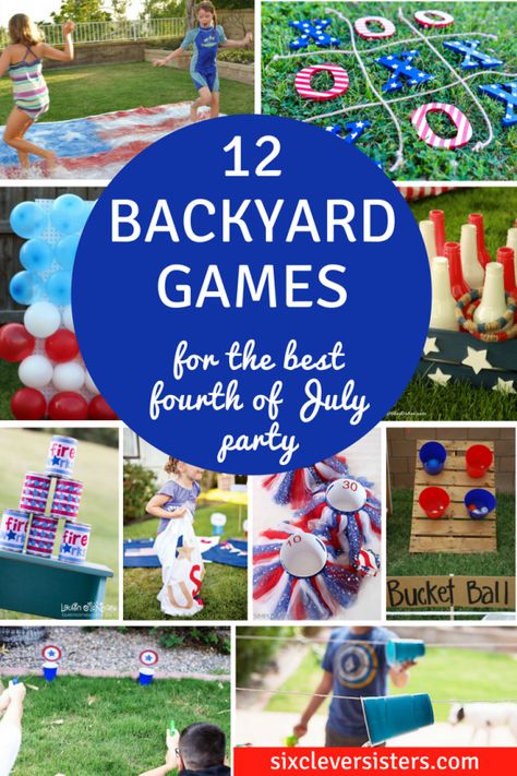 4th Of July Games, Fourth Of July Party, Outside Games, Backyard Activities, Party Fotos, Independance Day, Fourth Of July Food, Fourth Of July Decor, 4th Of July Celebration