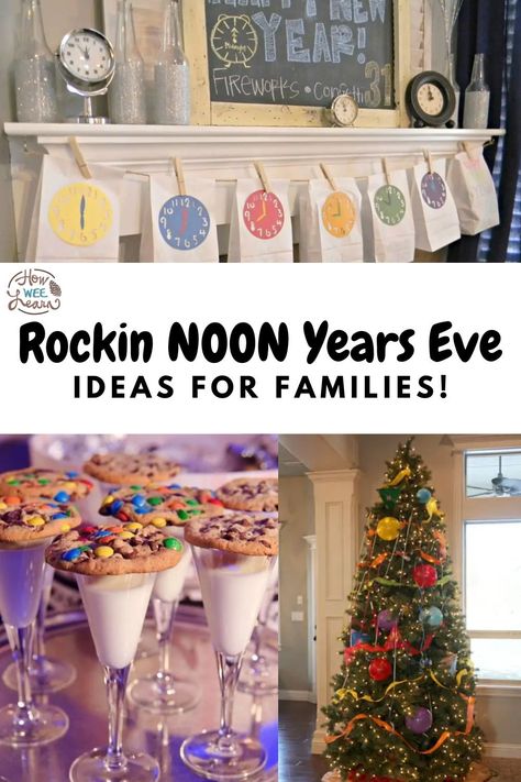 New Year's Eve Kids Party, Nye Kids Party Ideas Families, New Years Food Ideas For Kids, New Years Family Activities, New Years Ideas Things To Do, Mew Years Eve Party Ideas For Kids, Nee Years Eve Kids Party Ideas, Nye Party Games For Kids, New Years Party Games Families