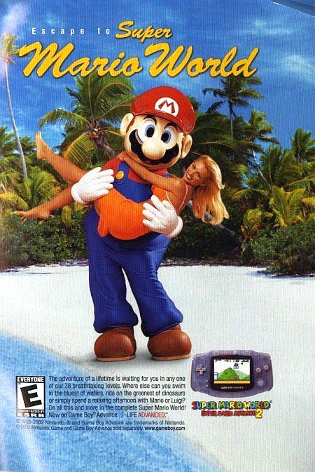 Super Mario World: Super Mario Advance 2 / Print ad / Nintendo / 2002 Video Game Ads, Video Game Magazines, Game Ads, Retro Games Poster, Mario E Luigi, Fun Video Games, Atari Games, Retro Gaming Art, Video Game Posters