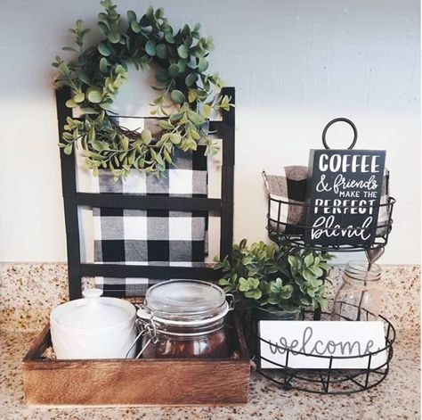 Black And White Buffalo Check Decor, Buffalo Decor, Black And White Kitchen Decor, Plaid Living Room, Plaid Home Decor, Buffalo Plaid Table Runner, Driven By Decor, Buffalo Plaid Decor, Black Farmhouse