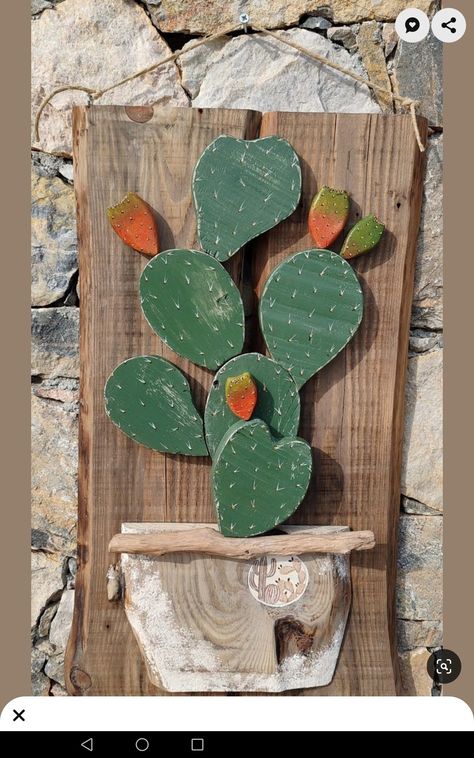 Wooden Cactus Diy, Cactus Wood Art, Landscape Timber Crafts, Wooden Cactus, 2x4 Wood Projects, Cactus Wood, Wood Placemats, Cactus Craft, Scrap Wood Crafts