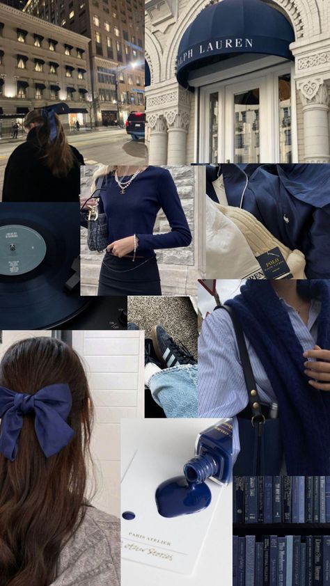 Navy Blue Old Money Outfit, Old Money Blue Outfits, Navy Girl Aesthetic, Navy Blue Girl, Pet Family Photos, Navy Aesthetic, Navy Blue Outfit, Blue Vibes, Navy Girl