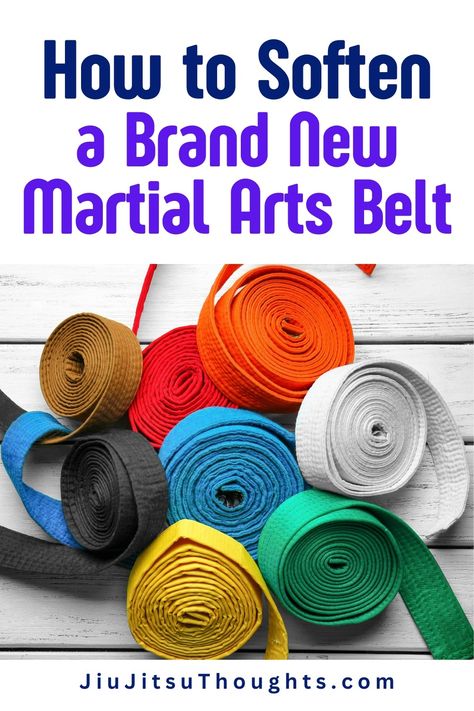 Tips for making a new karate, tae kwon do, or jiu jitsu belt softer so it will be easier to tie. | JiuJitsuThoughts.com | #martialartstips #martialarts #karatetips #bjj #jiujitsu #jiujitsutips Brazilian Jiu Jitsu Belts, Martial Arts Belt, Jiu Jitsu Belts, Martial Arts Belts, Karate Belt, Types Of Knots, Tae Kwon Do, Liquid Fabric Softener, Beauty Cream