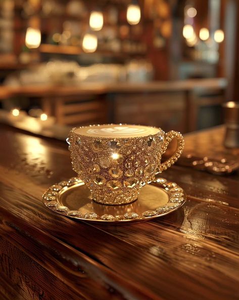 Good morning starts with a good cup of coffe ✨️🌟 . . #coffee #diamonds #morning #ai #art #digitalart #cup #coffewithmilk #midjourney #photooftheday #bling Sparkling Coffee, Good Morning Coffee Cup, Golden Coffee, Morning Start, Good Morning Coffee, March 5, Day For Night, Morning Coffee, Chandeliers