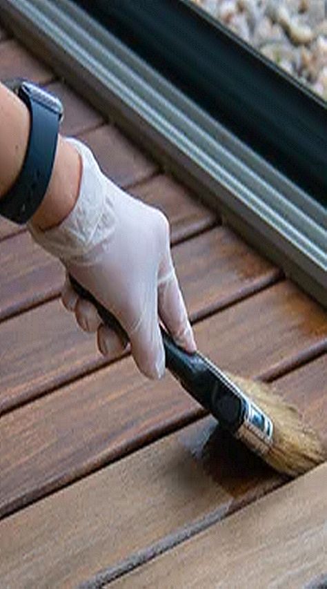 Whether you have a new deck, or your plan is to recoat or refurbish a long-standing deck, the question comes up about what kind of stain is best, an oil-based stain or a water-based one. Refinish Wood Porch, Best Deck Stain And Sealer, Deck Stain Ideas Wood, How To Stain A Deck, Solid Stain Deck Colors, Grey Deck Stain, Deck Stain Ideas, Staining A Deck, Deck Stain And Sealer