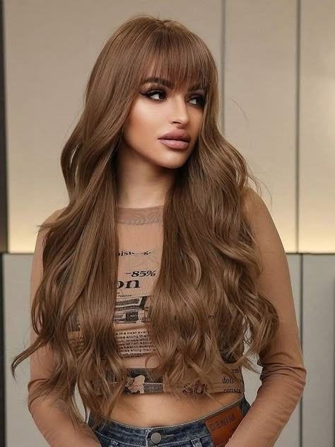 Black Hair Shades, Best Bangs, Dark Hair Colors, Brown Black Hair, Winter Hair Trends, Brown Hair Ideas, Hair Color Plum, Underlights Hair, Ash Blonde Hair Colour