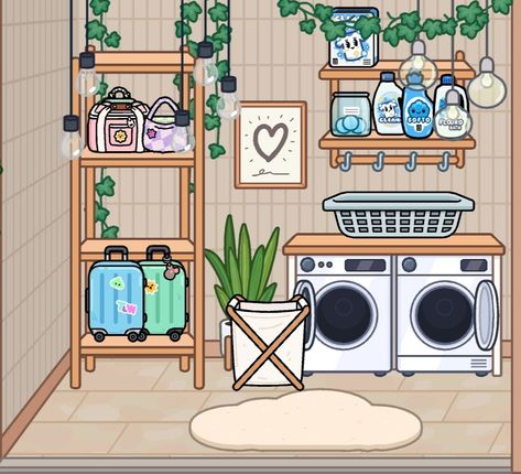 Aesthetic Toca Boca House Modern Mansion Bathroom, Toca Boca Modern Mansion Laundry Room, Modern Mansion Bathroom, Mansion Bathroom, Toca Life World Aesthetic Pfp, Cute Bathroom Ideas, Free House Design, Dream Mansion, Sleepover Food