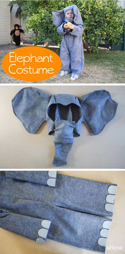 Jungle Book Costumes, Elephant Costume, Kid Costume, Elephant Costumes, Elephant Dress, Diy Costumes Kids, Diy Halloween Costumes For Kids, Book Week Costume, Costume For Kids