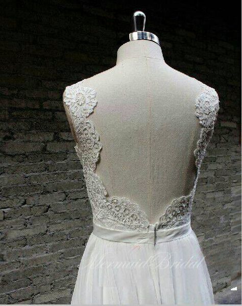 Wedding dress backless