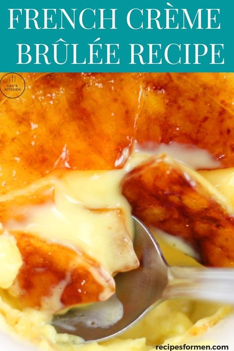 This delicious French crème brûlée recipe shows how to make this classic dessert. A great dish to make up front and finish off at the dinner table. Creme brulee recipe, crème brûlée, creme brulee, crème brûlée recipe, creme brulee recipe easy, crème brûlée sugar, crème brûlée aesthetic, Crème Brulee, Crème brûlée, crème brûlée, caramel brulee, torching creme brulee, flavored creme brulee, creme brulee caramel, creme brulee vanille, creme brulee in france French Creme Brulee, French Creme Brulee Recipe, French Chocolate Mousse Recipe, Best Creme Brulee Recipe, French Creme, Caramel Brulee, Crème Brûlée Recipe, Creme Brulee Recipe Easy, Fresh Fruit Cocktails