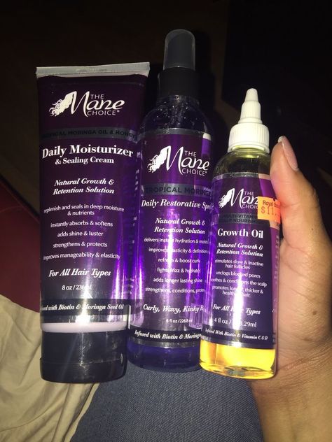 Mane Hair Products, Mane Choice Products, Oils For Natural Hair, Hair Growth Oils, Da Brat, The Mane Choice, Natural Hair Growth Tips, Natural Hair Treatments, Hair Care Growth