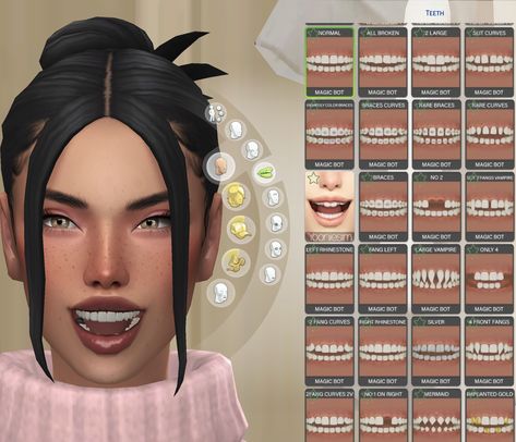 Sims 4 Cc Teeth Gap, Teeth Sims 4 Cc Maxis Match, Sims 4 Realistic Teeth, Sims 4 Realistic Cas Cc, The Sims 4 Supernatural Cc, Cc Teeth Sims 4, The Sims 4 Cc Clown Makeup, Sims 4 Cc Clothes Gender Neutral, Sims 4 Maxis Match Cc Presets