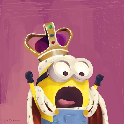 All Hail King Bob! King Bob Drawing, Minions King Bob, King Bob Minion, King Bob, Hard Drawings, Minions Bob, Minions Wallpaper, Illustration Digital, Disney Cartoons