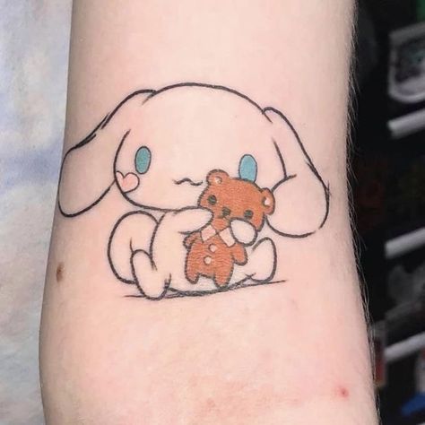 cinnamoroll tattoo,tattoo,sanrio,sanrio tattoo,cinnamoroll,hello kitty,#tattoo #tattoos #ink #inked #art #tattooartist #tattooart #tattooed #tattoolife #tattooideas #love #artist #blackwork #instagood #tattoodesign #tatuagem #tattooing #tattooist #blackandgreytattoo #tattooink #tatuajes #instagram #me #tattoostyle #photography #drawing #tatuaje #tattooer #traditionaltattoo #tattoogirl Cinnamon Roll Tattoo Sanrio, Cinnamonroll Sanrio Tattoo, Cinnamoroll Tattoo, Sanrio Tattoos, Care Bear Tattoos, Cinnamoroll Hello Kitty, Hello Kitty Design, Hello Kitty Tattoos, Kawaii Tattoo