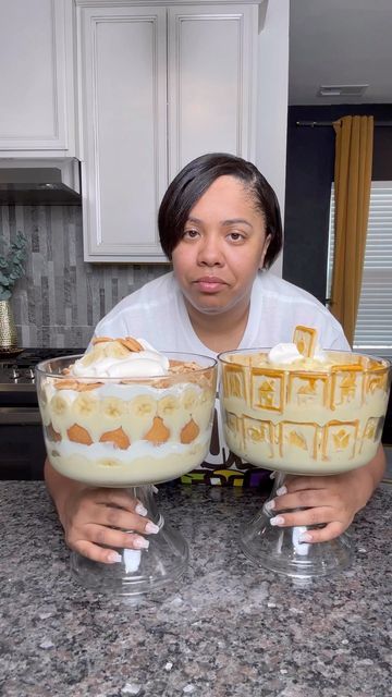 Banana Pudding Box Recipe, Carmel Banana Pudding Recipe, Banana Pudding With Caramel, Black People Banana Pudding Recipe, Banana Pudding Black People, Kimmies Kreations, Box Banana Pudding, Caramel Banana Pudding, Best Banana Pudding Recipe