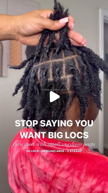 Mended Locs Baton Rouge, La. on Instagram: "The best way to get thick or big locs is to simply start them that way in the beginning. 

Locs can be combined but if you already know you don’t want them to be small just go for larger scale parting from the beginning. 

This is the 1st retwist on this set after 1 month. 

Follow @themendedlocs.show for more loc inspiration! 🥰😘

#locretwist #retwist #retwistlocs #locgoals #locgel #retwistgel #locproducts #lockedin #locs #sale #locs #hydrationmist #hydratelocs #moisturize #moisturizelocs #loccare #locproducts #locmist #locspray #locmoisturizer #lochydrationmist #lochydration #haircare #haircareproducts #locroutine #retwistlocs #locretwist #spiraltie #spiralties #largelocs #biglocs #thicklocs" Locs Parting, Big Locs, Thick Locs, Get Thick, Loc Inspiration, How To Get Thick, In The Beginning, 1 Month, Locs