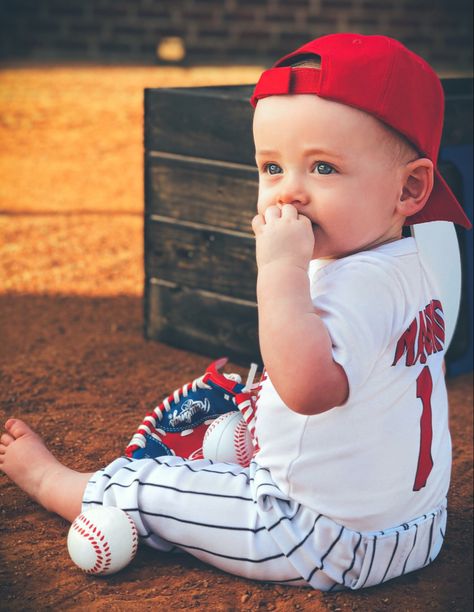 Baby Boy Baseball, Baseball Theme, Baseball Baby, Baseball Birthday, Baby Boy Birthday, Birthday Photo, Birthday Photos, Boy Birthday, Photo Ideas