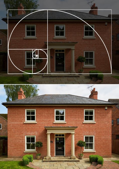 Golden Ratio Building, Proportion In Architecture, Golden Ratio Examples, Golden Ratio Architecture, Golden Ratio Photography, Fibonacci Design, Golden Ratio In Design, Golden Section, Architecture Facade