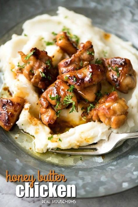 Honey Butter Chicken Honey Butter Chicken, Favorite Recipes Chicken, Butter Chicken Recipe, Honey Chicken, Honey Butter, Poultry Recipes, Butter Chicken, Surface Area, Easy Chicken Recipes