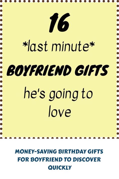 [AffiliateLink] Looking For A Last Minute Valentines Day Gift For Your Boyfriend? This Post Has The Best Gift Ideas Every Man Will Love This Year. #birthdaygiftsforboyfriendideas Small Present Ideas For Boyfriend, Cute Last Minute Gifts For Boyfriend, Simple Boyfriend Birthday Ideas, Small Gifts For Boyfriend Birthday, Cheap Boyfriend Gifts, Sweet Gifts For Boyfriend, Diy Boyfriend Gifts For Birthday, Homemade Birthday Gifts For Boyfriend, Homemade Gifts For Boyfriend Birthday