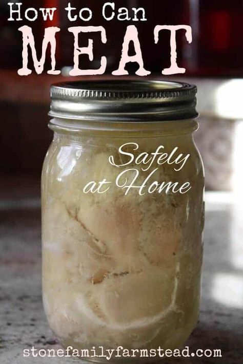 Meat Canning, Pressure Canning Meat, Canning Meat, Canned Meats, Pressure Canning Recipes, Homestead Kitchen, Chicken Home, Fermented Pickles, Canned Foods