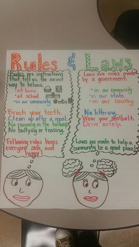 First Grade Rules, First Grade Social Studies, Social Studies Communities, Teaching Government, Third Grade Social Studies, Kindergarten Anchor Charts, Social Studies Projects, 3rd Grade Social Studies, Social Studies Lesson Plans