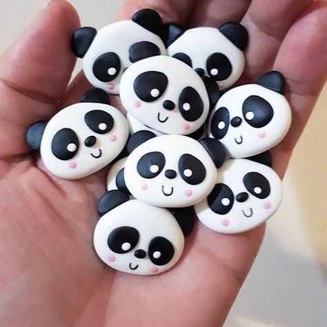 Panda Craft, Panda Items, Panda Birthday Party, Panda Birthday, Clay Moulding, Panda Party, Clay Baby, Panda Bears, Bear Party