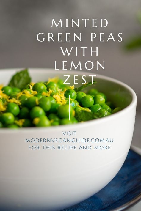 Shelling Peas Recipe, Minted Peas Recipes, Garden Peas Recipes, Sweet Green Peas Recipes, Mint Peas Recipes, Minted Mushy Peas, Peas With Mint, Pretty Salads, Mint Peas