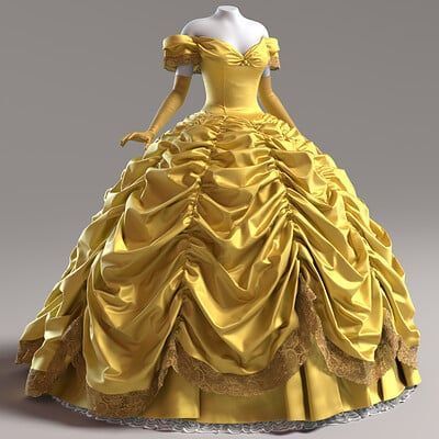 Belles Dress Beauty And The Beast, Belle's Dress, Disney Gown, Disney Princess Inspired Dresses, Disney Princess Gowns, Belles Dress, Beauty And The Beast Quince, Beauty And The Beast Dress, Princess Belle Dress