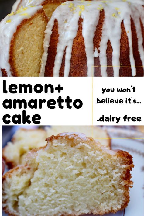 Gluten Free Amaretto Cake, Amaretto Food Recipes, Raspberry Amaretto Cake, Almond Cake With Amaretto Filling, Amaretto Cake Recipe, Amaretto Cake, Dairy Free Baking, Dairy Free Cake, Nutella Cookies