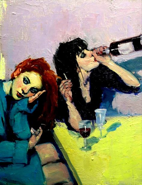 girls night Liepke Malcolm Liepke, Arte Inspo, Wow Art, Feminist Art, A Level Art, Ap Art, Fun Art, Ethereal Art, Art Block