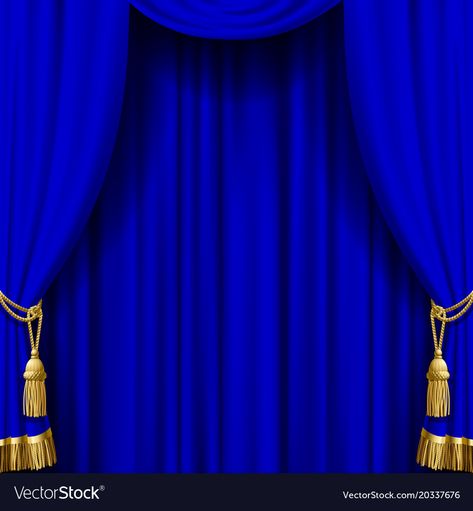 New Background Images For Editing, Royal Blue And Gold Background, Royal Blue Curtains, Taupe Curtains, Curtain Background, Fancy Curtains, Curtains Vector, Artistic Poster, Christian Graphic Design