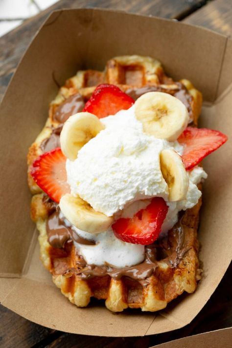 These waffles are divine but I'm all about the toppings! Nutella or Biscoff is our family's favorite! #wafflerecipe #liegewaffle #wafflelove Waffle Love Recipe, Belgian Waffle Recipe, Liege Waffles Recipe, Liege Waffle, Summer Brunch, Breakfast Quiche, Mini Pancakes, Types Of Desserts, Belgian Waffles