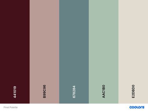 Dusty Teal Color Palette, Church Foyer, Teal Color Palette, Zyla Colors, Teal Color Schemes, Rose Taupe, Red Bridesmaid, Dusty Teal, Office Aesthetic