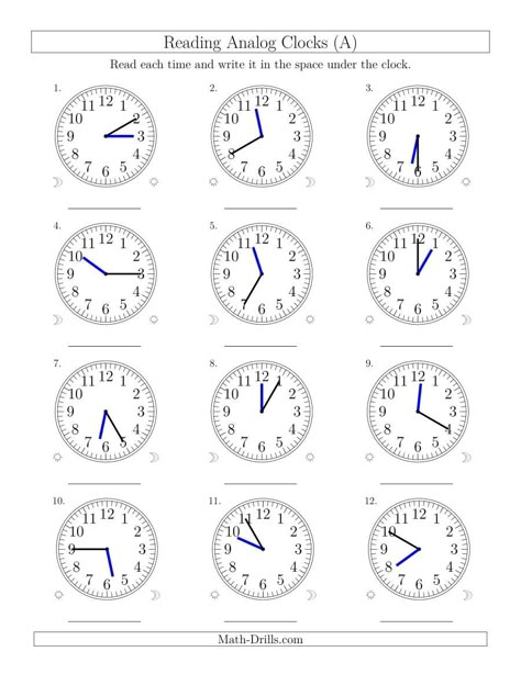 Time Worksheets Grade 3, Envision Math Kindergarten, Math Clock, Clock Worksheets, Math Drills, Telling Time Worksheets, Geometry Worksheets, Time Worksheets, 1st Grade Math Worksheets