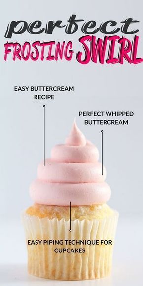 How To Frost A Cupcake For Beginners, Cupcake Decorating Tips Frosting Techniques, Cupcake Frosting Tips, Frost Cupcakes, Cupcake Frosting Recipes, Piping Buttercream, Whipped Buttercream, Easy Frosting, Frosting Recipes Easy