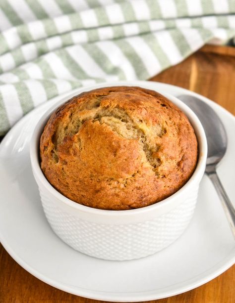 Single Serve Banana Bread - Herbs & Flour Single Serve Gluten Free Banana Bread, Low Calorie Single Serve Banana Bread, Banana Bread Recipe For One, Single Serve Banana Muffin, Banana Bread For One Person, Personal Banana Bread, Single Serving Muffin, One Serving Banana Bread, Single Serve Banana Dessert