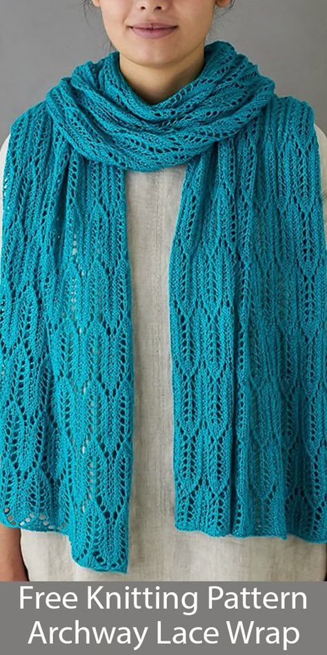 Knitting Patterns For Scarves Free, Knitted Lace Scarf Patterns, Free Knitting Patterns For Rectangular Shawl Stole Wrap, Knitted Stoles Patterns, Free Knitting Patterns Scarves, 4 Row Repeat Lace Knitting Patterns, Ladies Scarf Knitting Pattern, Knit Stole Pattern Free, Rectangular Shawl Knitting Pattern