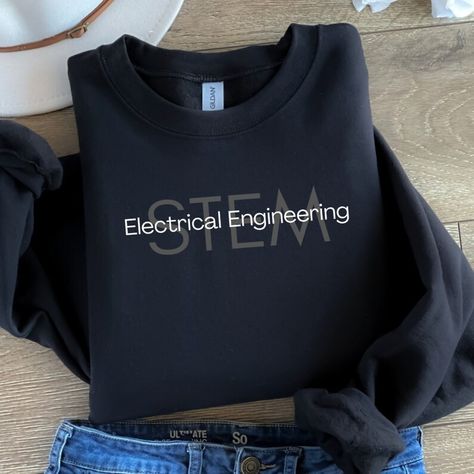 Engineering Hoodie, Engineer Sweatshirt, Engineering Student Hoodie, Engineer Sweater, Birthday Gift, Electrical Engineering Sweatshirt W02 - Etsy Aerospace Engineering, Engineering Student, Chemical Engineering, Electrical Engineering, Civil Engineering, Comfort Colors, Crewneck Sweatshirt, Favorite Outfit, Sweat Shirt