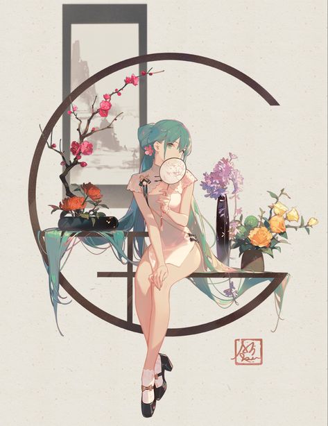 Miku Hatsune Vocaloid, 캐릭터 드로잉, 영감을 주는 캐릭터, Green Hair, Anime Poses, Anime Artwork, Hatsune Miku, Anime Style, Anime Character Design