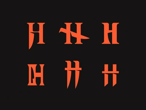 H - Horror by Ilya Gorchaniuk 🦁 on Dribbble Horror Typography, Halloween Logo, Horror Font, Festival Logo, Media Logo, Halloween Fonts, Retro Horror, Horror Posters, Retro Logos