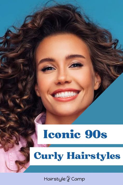 90s Curly Hairstyles 90s Hair Curly, 90s Curly Hair, 90s Curly Hairstyles, Bouncy Curly Hair, Big Hairstyles, Curly Hair Trends, 90s Hair, Effortless Waves, Timeless Looks