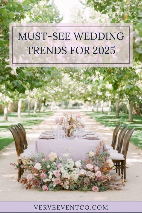 Planning your 2025 wedding? See the top trends, from bold color palettes to multi-day celebrations! Plus, find out which trends we’re ready to leave behind. 2025 Summer Wedding Colors, 2025 Wedding Color Trends, Wedding Trends For 2025, 2025 Wedding Colors, Fall Wedding Ideas Colors, 2015 Wedding Trends, Classic Fall Wedding, Wedding Ideas Colors, New Wedding Trends