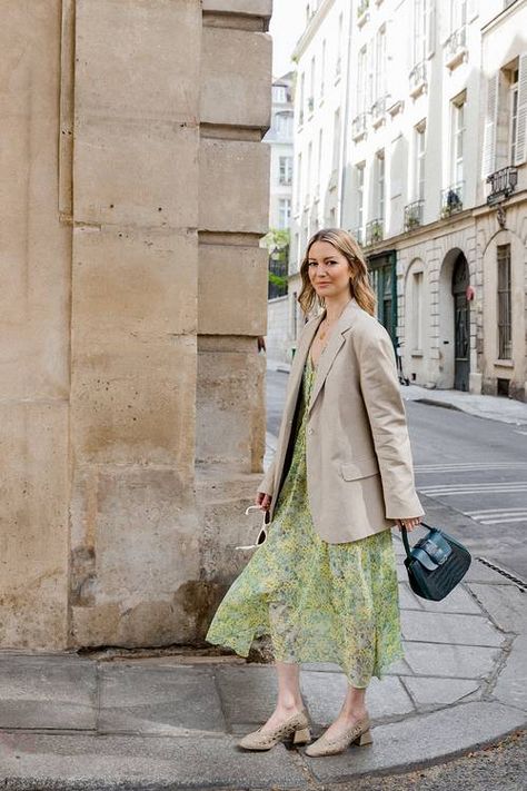 French Spring Fashion Staples, From a Brit Girl in Paris | Who What Wear UK Dress Over Coat, Spring Fashion Paris, Spring Ootd, French Spring Style, French Spring Outfits, French Women Style, Style Parisienne, Casual Work Outfit, Spring Capsule Wardrobe