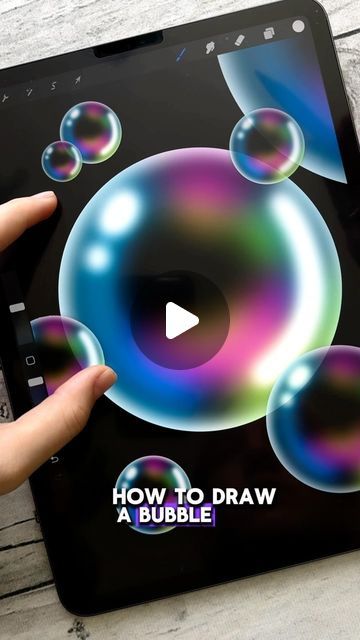 Tools for Procreate | Brushes for digital art on Instagram: "How to draw a bubble? Download Tools for Procreate, link in bio" Bubble Brush Ibis Paint, Bubbles Procreate, How To Draw A Bubble On Procreate, How To Draw A Bubble Digital Art, Draw A Bubble, Procreate Bubble, How To Draw Bubbles Step By Step, Digital Brushes, How To Draw Bubbles