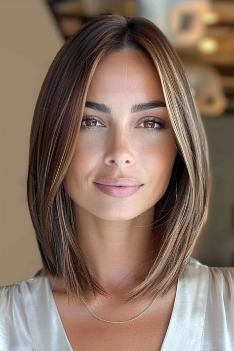 Hairstyles For Ladies, Blonde Hair Transformations, Lob Haircut, Haircuts For Medium Hair, Long Bob Hairstyles, Haircuts For Fine Hair, Shoulder Length Hair, Medium Length Hair Cuts, Hair Transformation