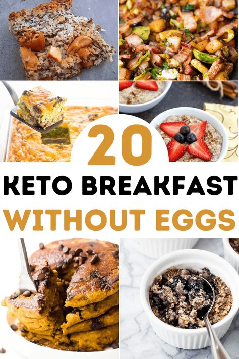 Without Eggs Recipes, Keto Breakfast No Eggs, Breakfast No Eggs, Simple Keto Breakfast, Breakfast Without Eggs, Quick Low Carb Breakfast, Breakfast Ideas Without Eggs, Low Carb Egg Recipes, High Protein Low Carb Breakfast