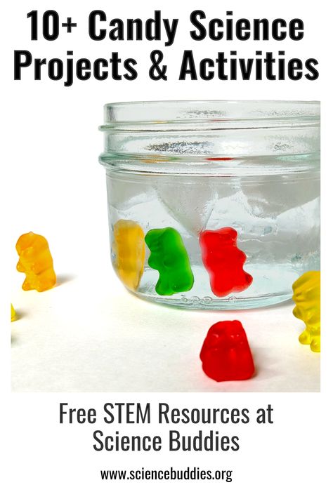 Candy Science Experiments, Candy Experiments, Candy Science, Cool Science Fair Projects, Candy Melt, 8 Birthday, Types Of Candy, Gelatin Dessert, Stem Activity